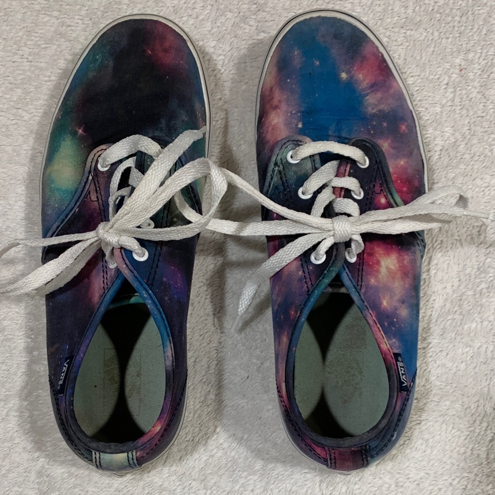 Vans Cosmic Print Sneakers with White Laces